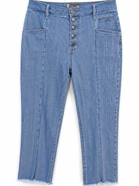 💙 KUT from the Kloth Women’s Striped Crop Jeans